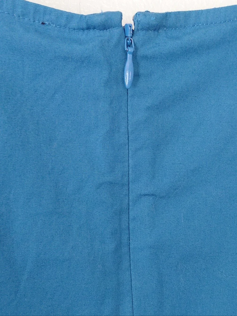 J. Crew Mercantile Teal Blue Flutter Sleeve Ruffle Hem Shift Dress NWOT Size 6